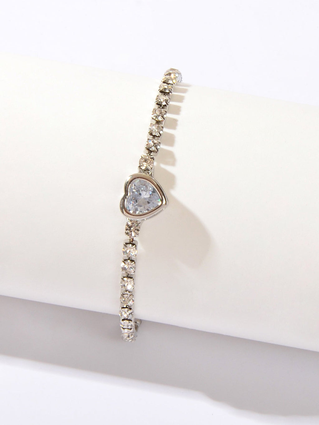 Anniversary Jewellery Shining Luxury Rhinestone Heart Adjustable